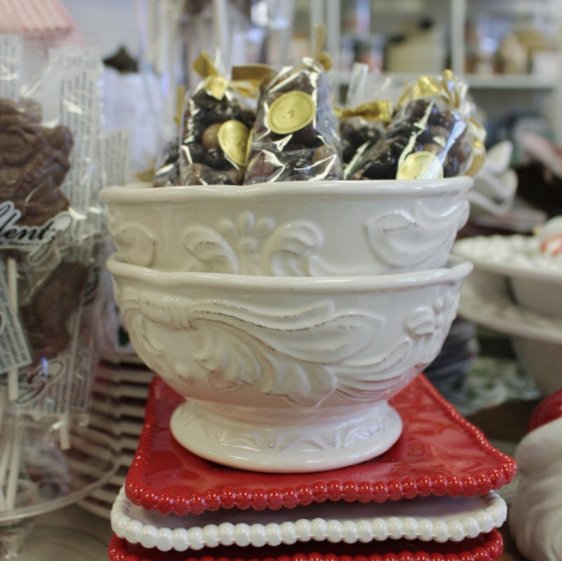 Ivory Stoneware Ice Cream Bowls