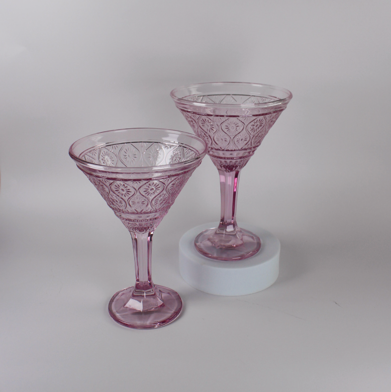 Claro Pink Martini Glasses