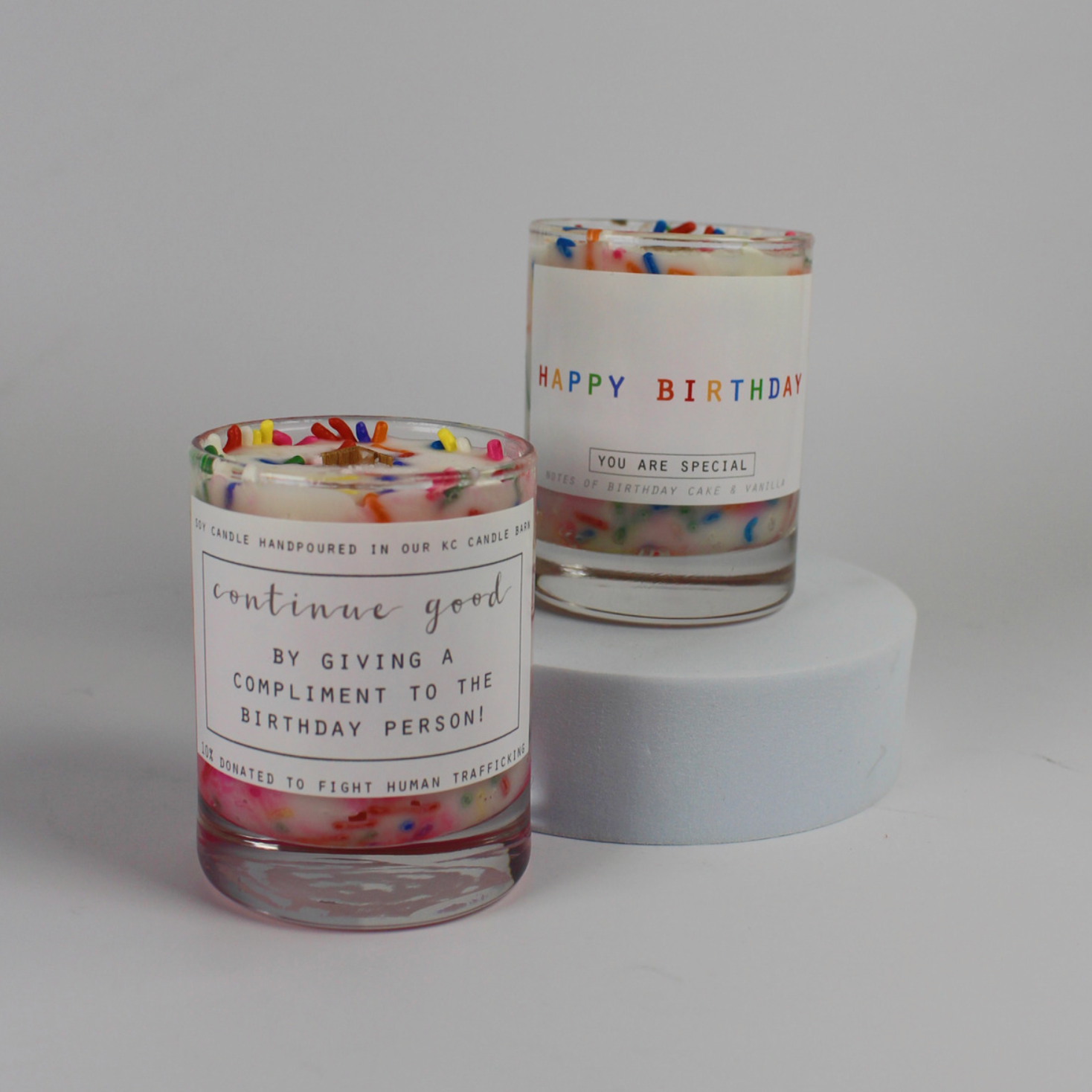 Confetti Birthday Candle