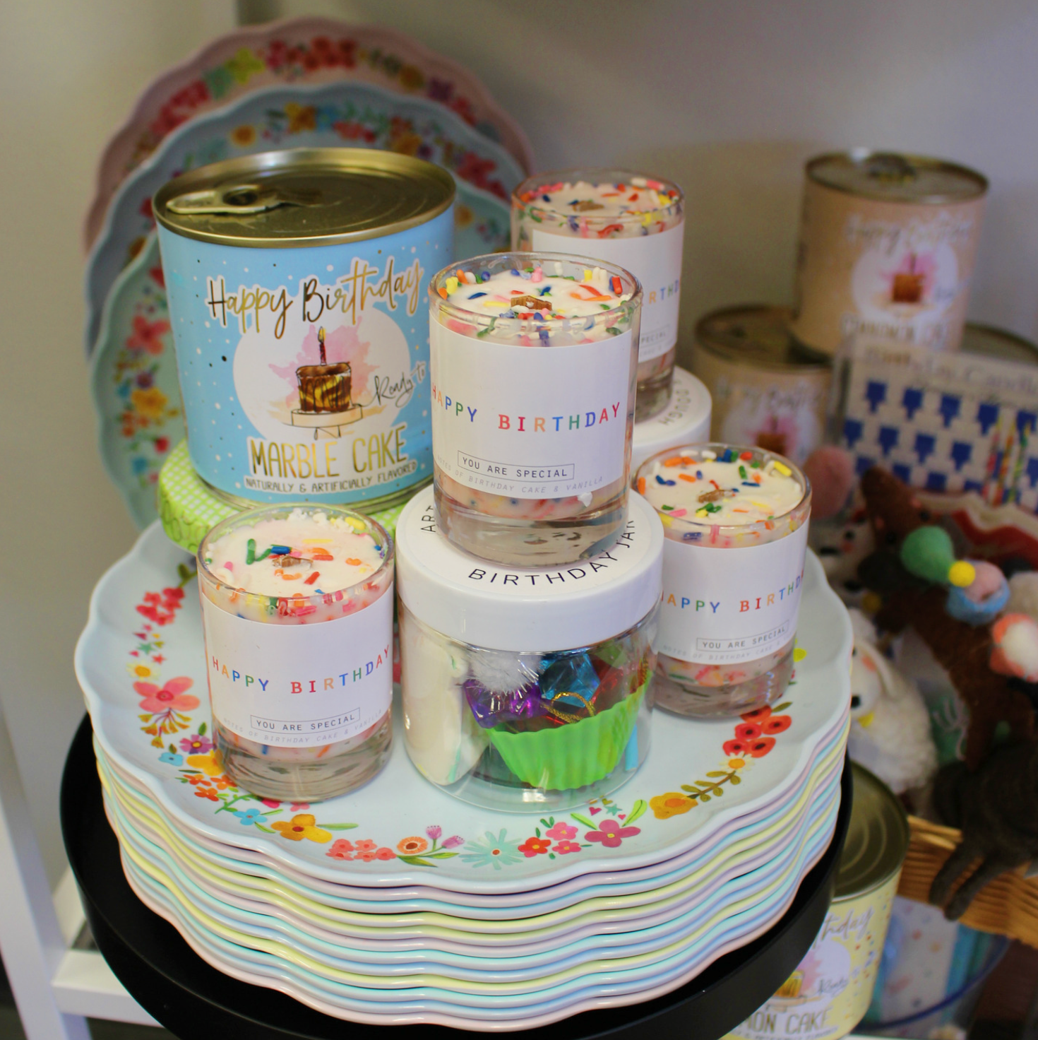 Confetti Birthday Candle