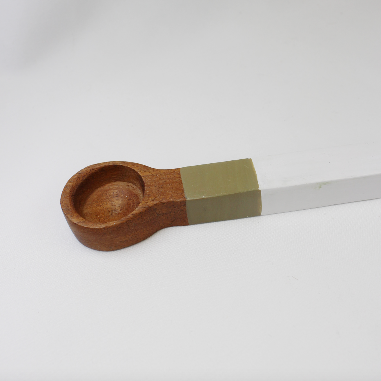 Wooden Color Block Teaspoons