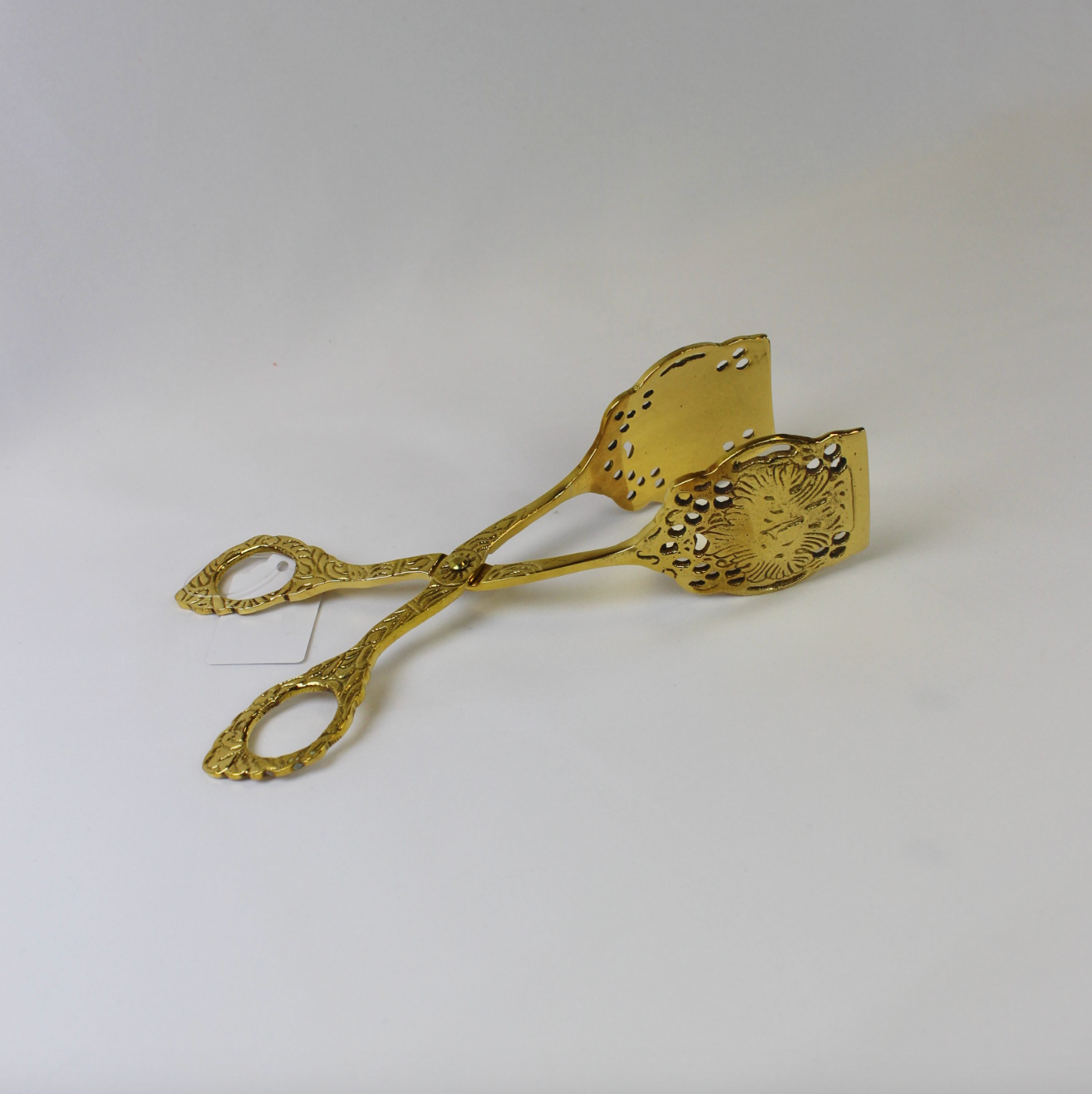 Embossed Brass Tongs