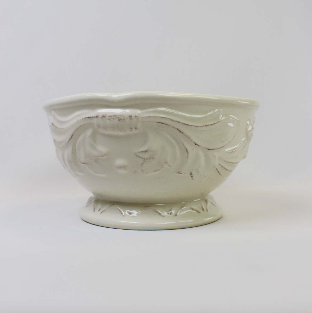 Ivory Stoneware Ice Cream Bowls