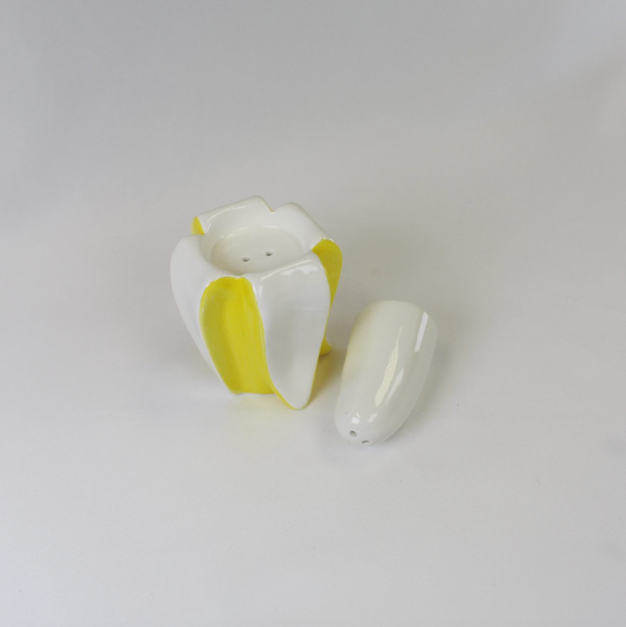 Stackable Banana Salt and Pepper Shakers