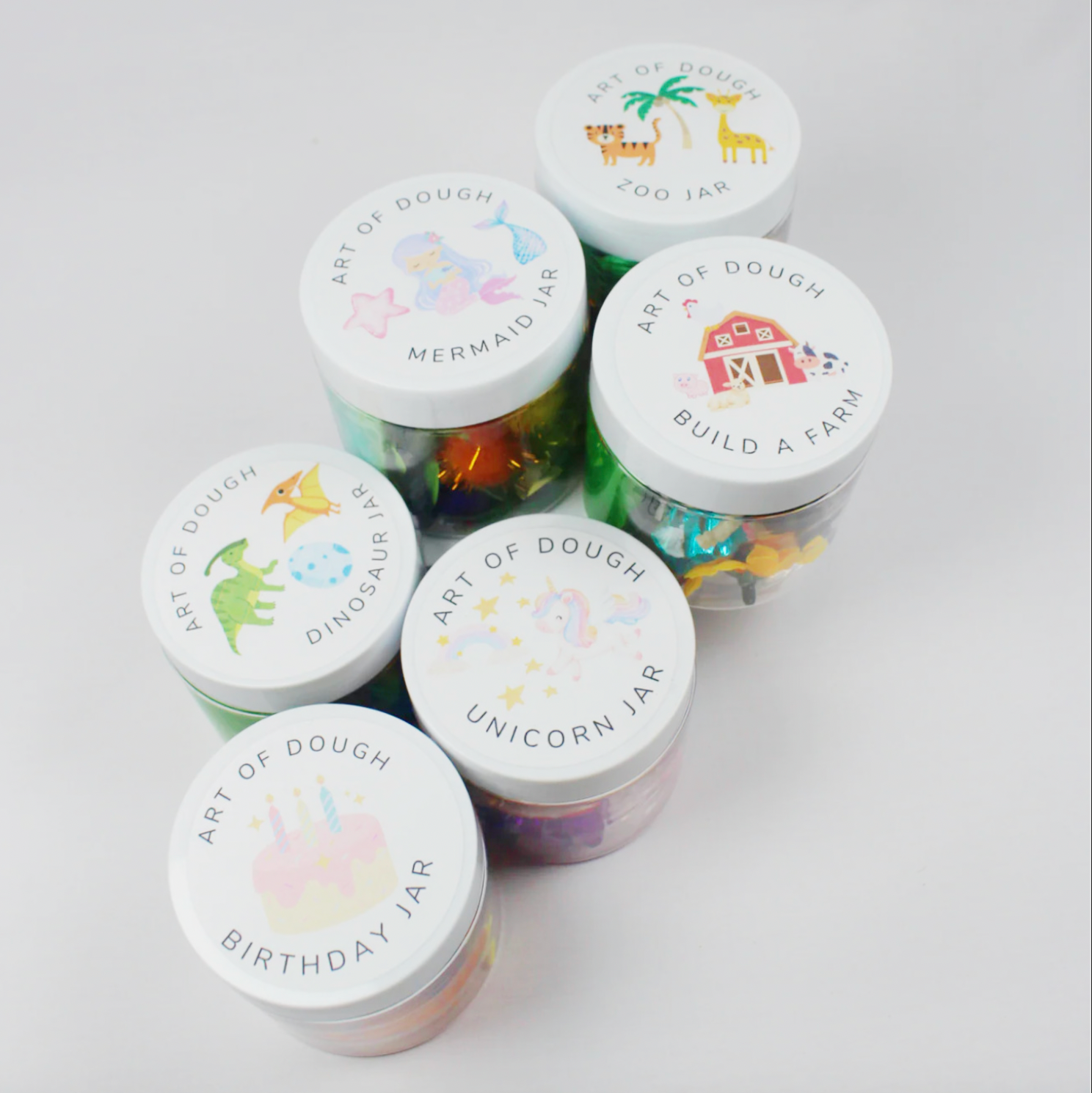 Art of Dough Sensory Jars