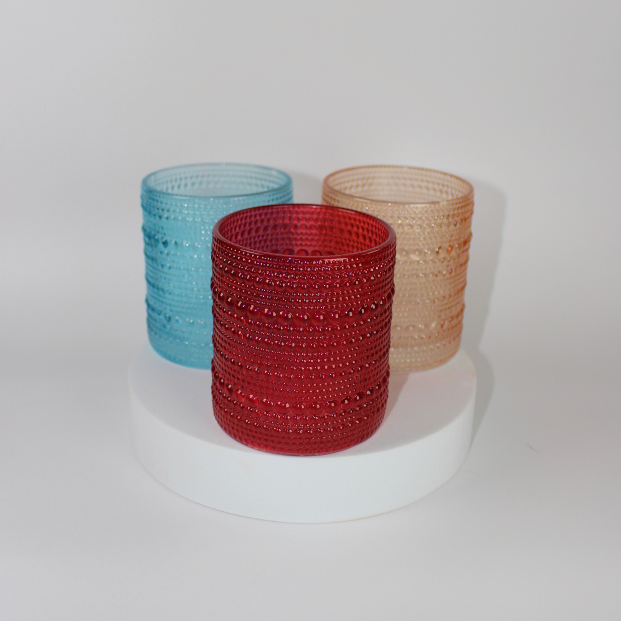 Beaded Old Fashion Drinking Glasses
