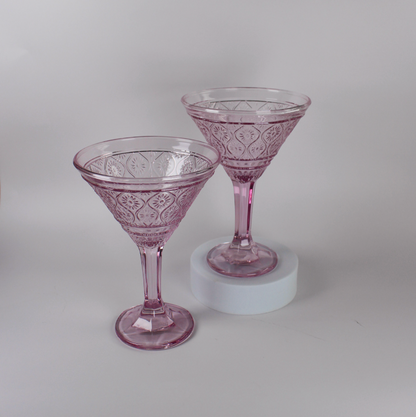 Claro Pink Martini Glasses