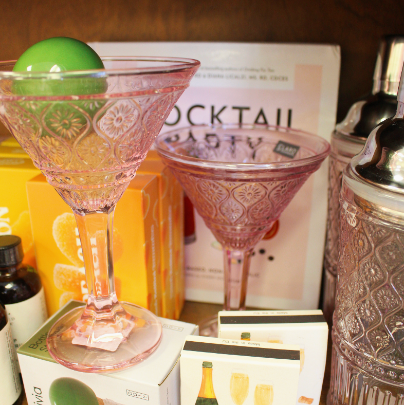 Claro Pink Martini Glasses