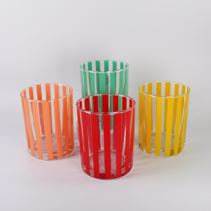 Striped Juice Glasses