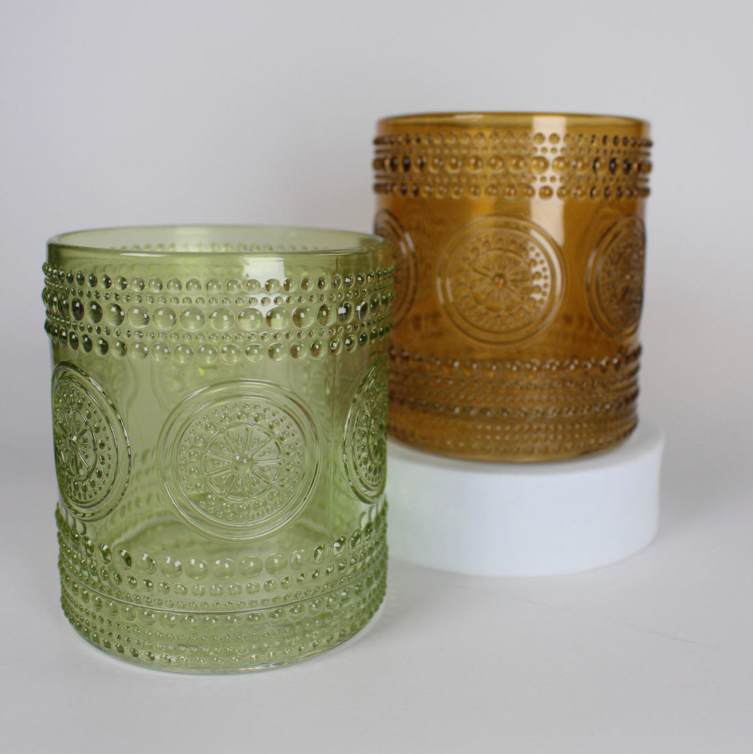 Hobnail Beaded Drinking Glasses