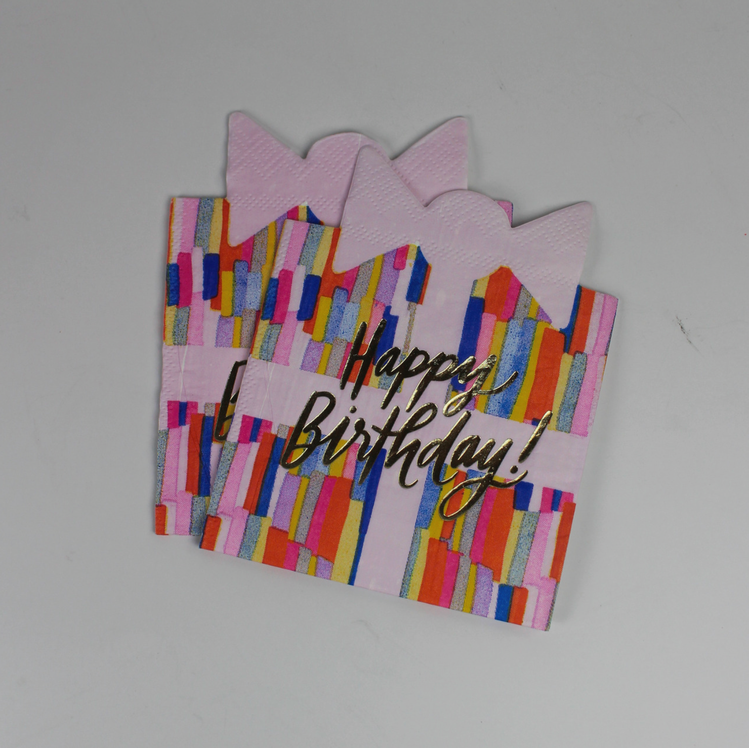 Happy Birthday Present Beverage Napkins