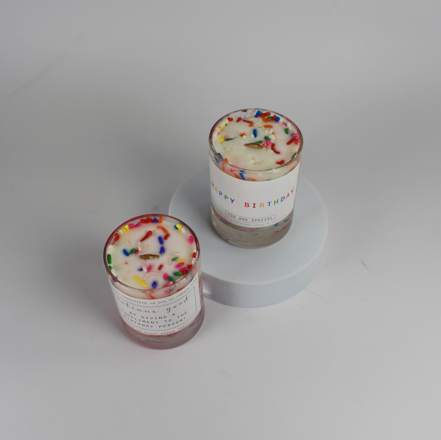 Confetti Birthday Candle
