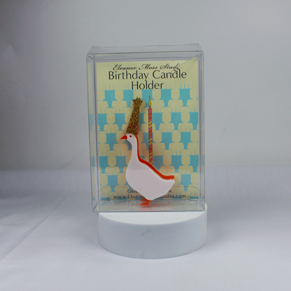 Goose Birthday Candle Holder