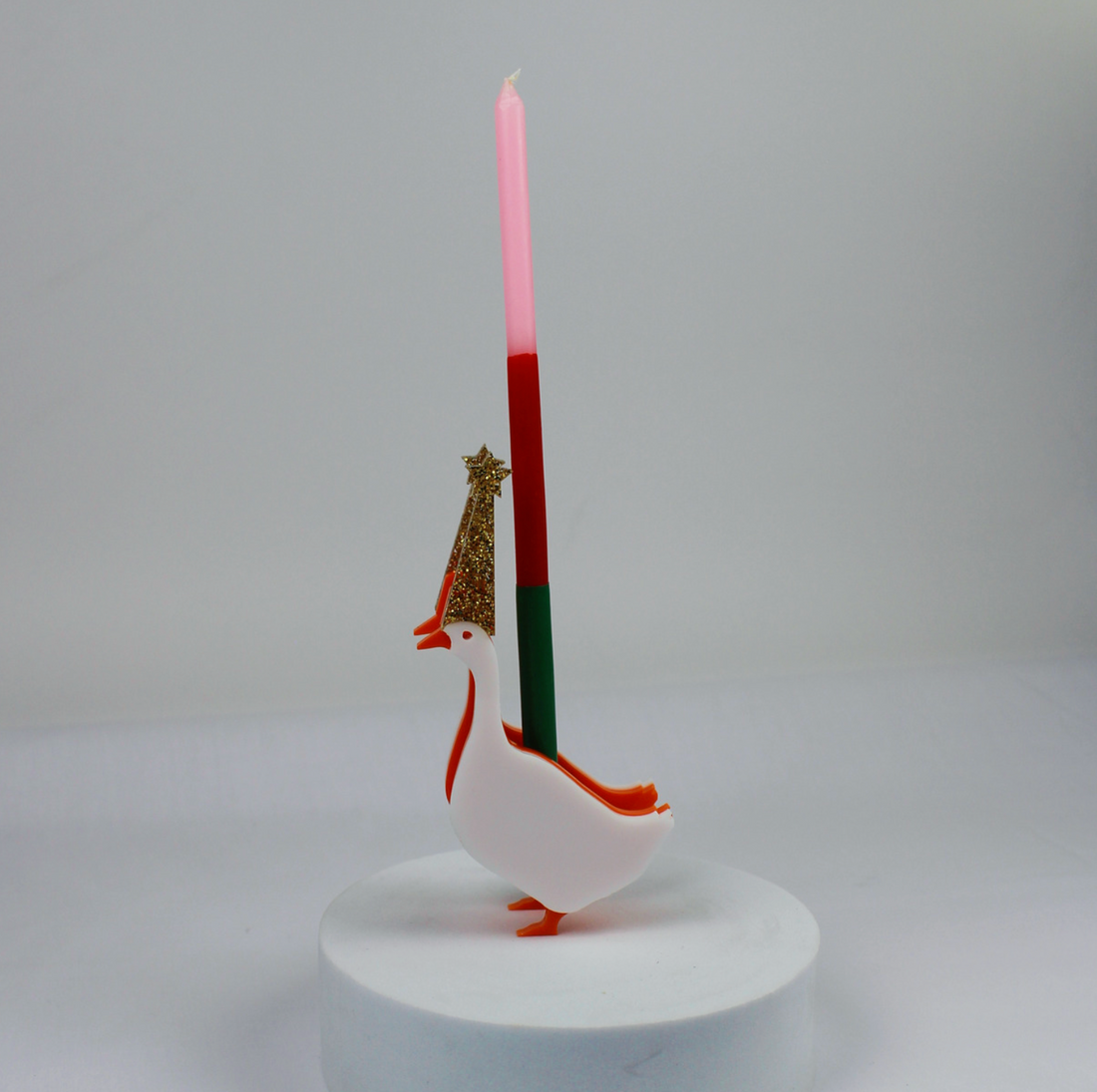 Goose Birthday Candle Holder