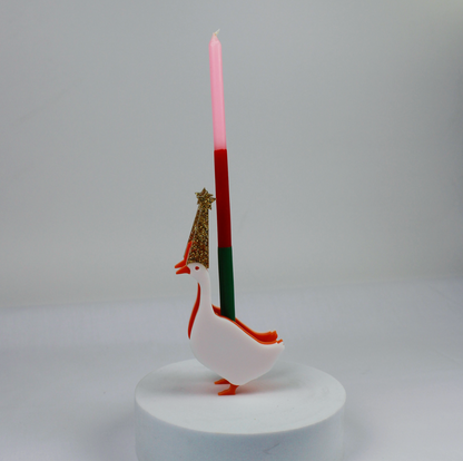 Goose Birthday Candle Holder