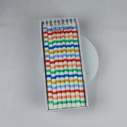Multi Stripe Candle