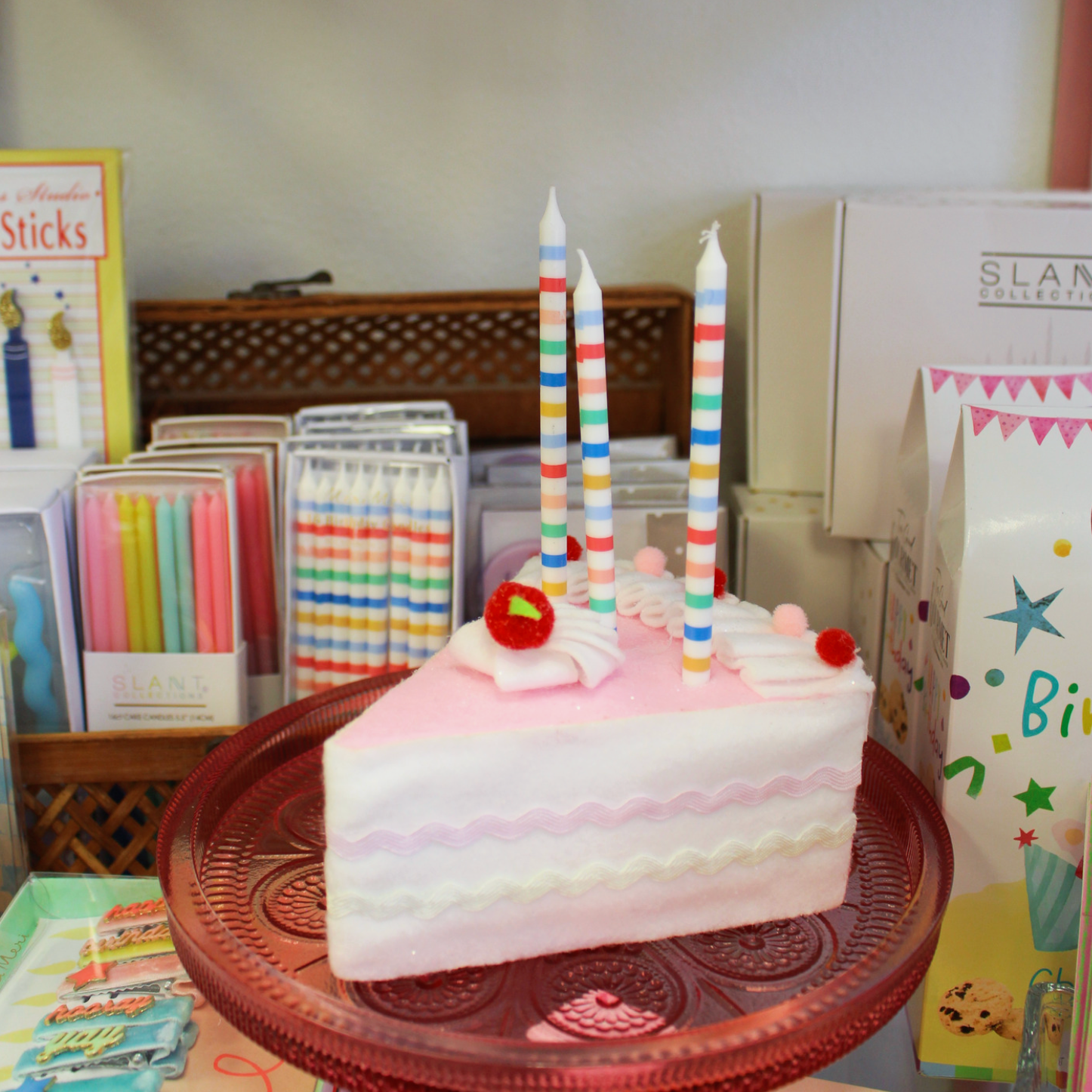 Multi Stripe Candle