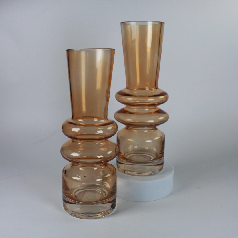 Amber Glass Vase