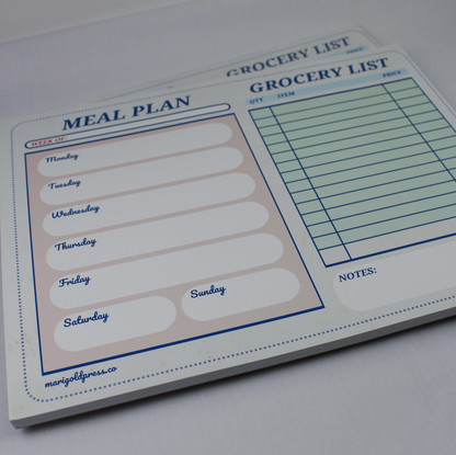 Retro Diner Meal Planner and Grocery List
