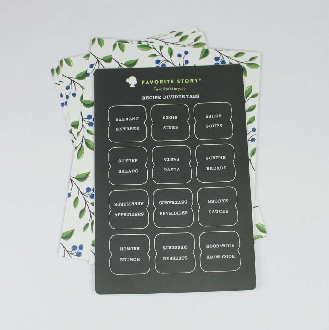 Wild Berries Recipe Dividers With Tabs