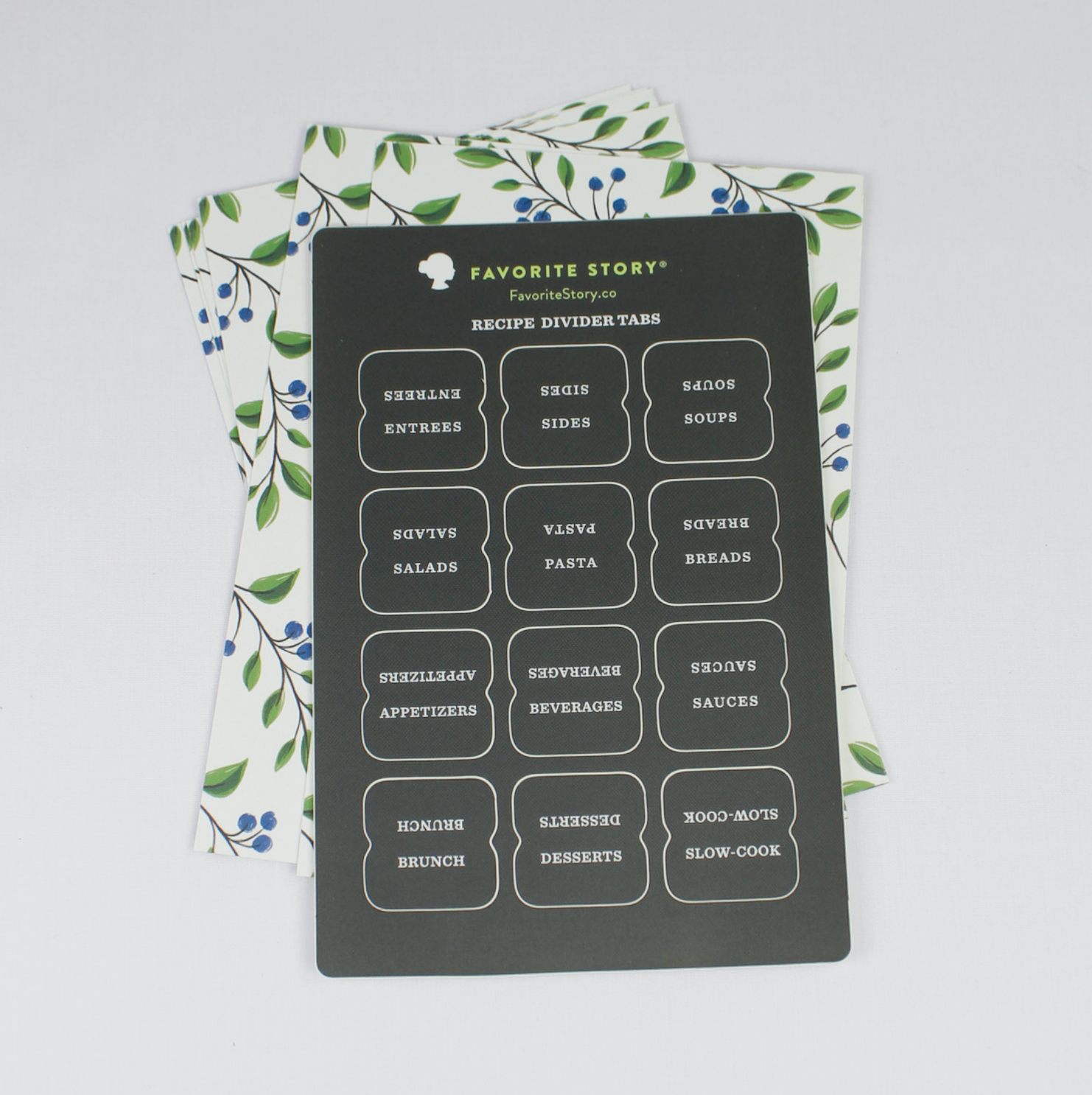 Wild Berries Recipe Dividers With Tabs