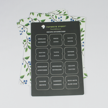 Wild Berries Recipe Dividers With Tabs