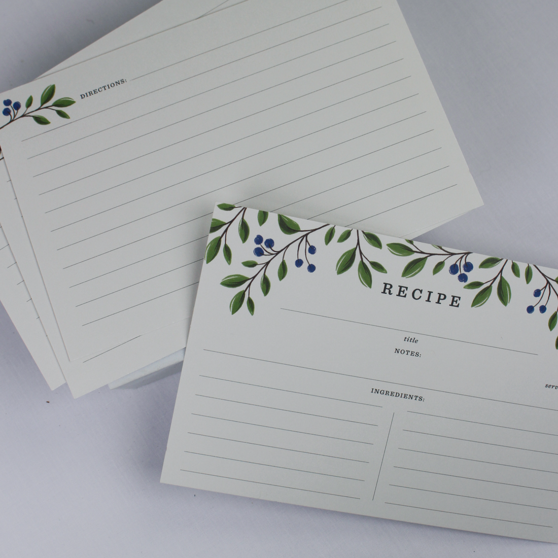 Wild Berries Recipe Cards