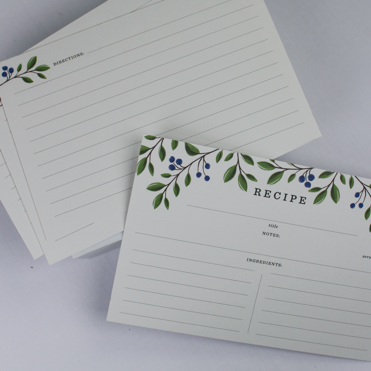 Wild Berries Recipe Cards
