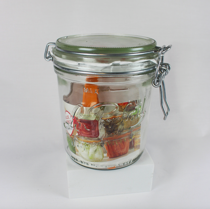 750ml French Glass Preserving Jar