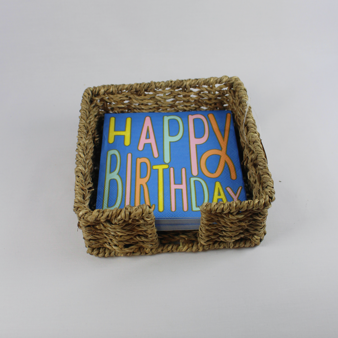 Blue Happy Birthday Beverage Napkins