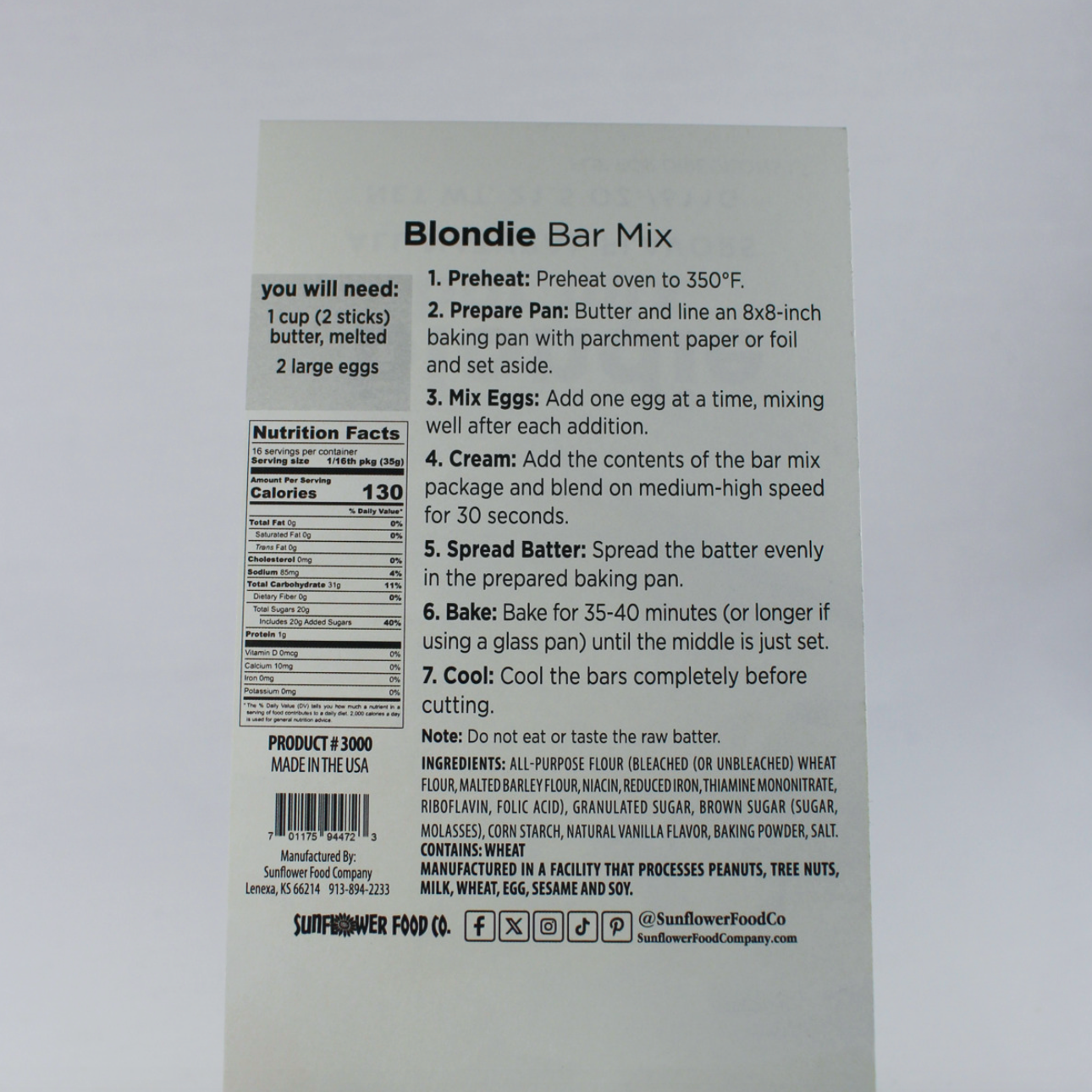 Blondie Bars Mix