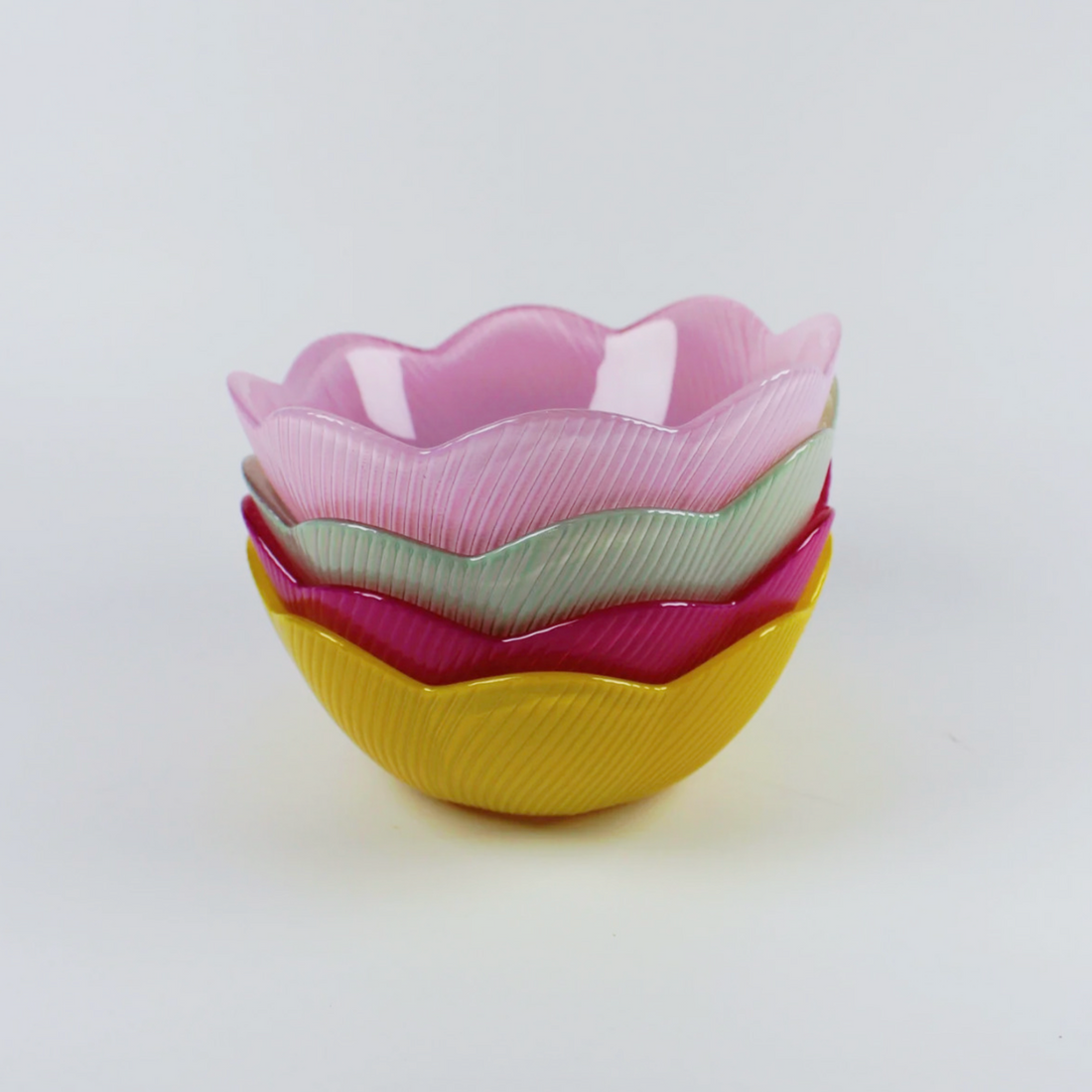 Glass Scalloped Bowls