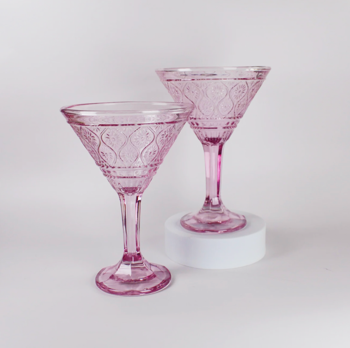 Claro Pink Martini Glasses
