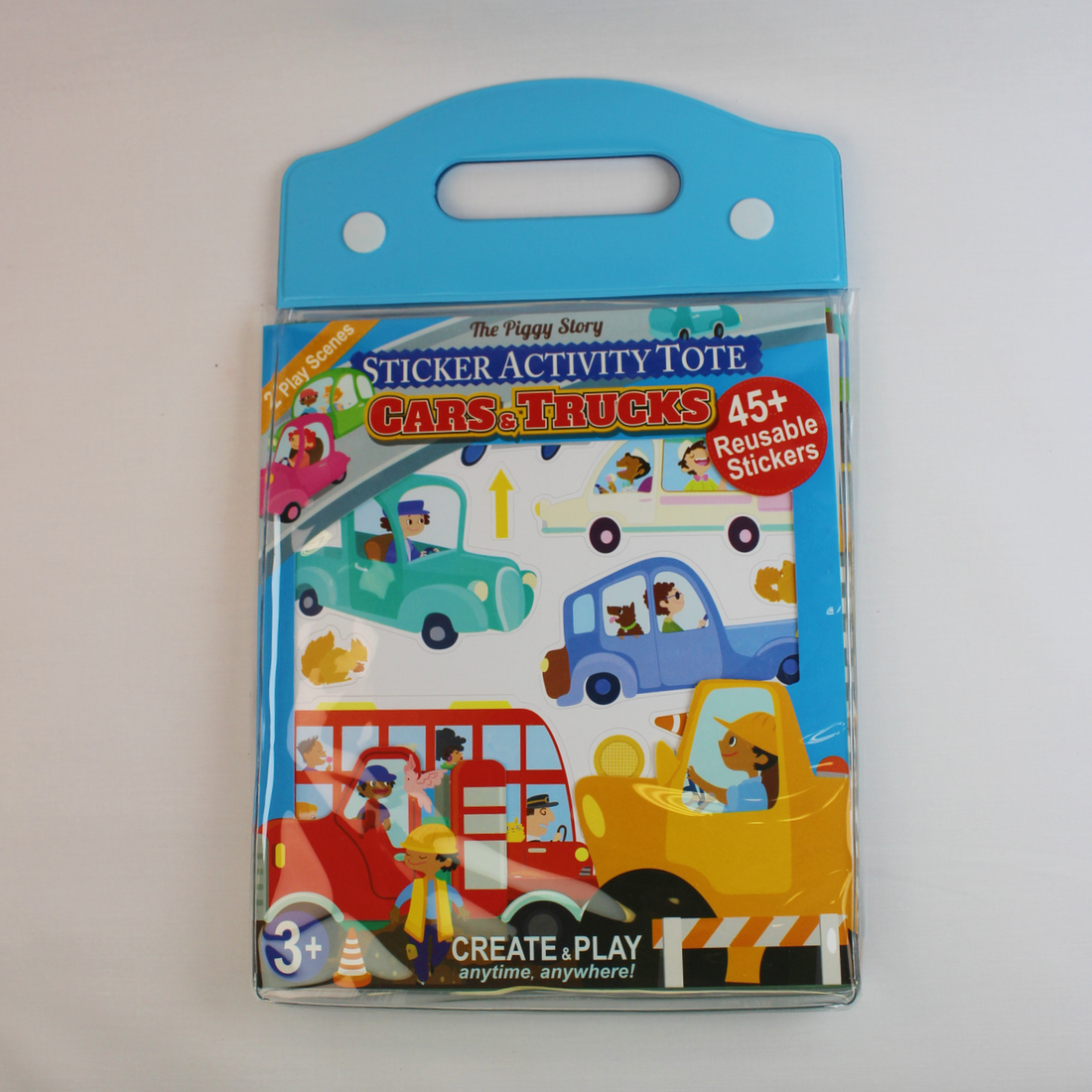Cars &amp; Trucks Reusable Sticker Activity Tote