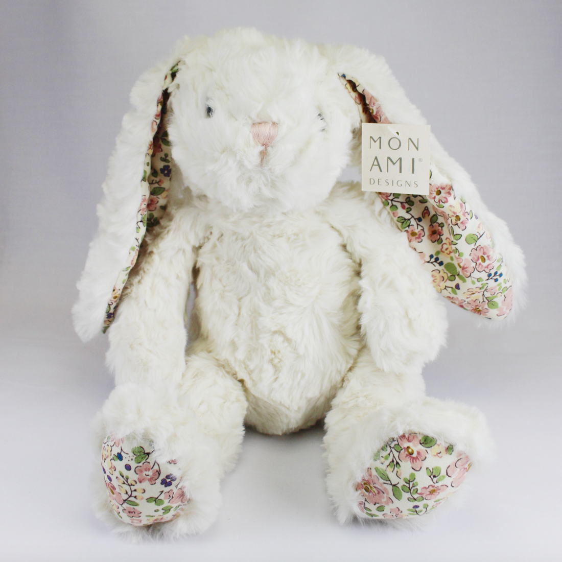 Plush Bunny with Floral Ears