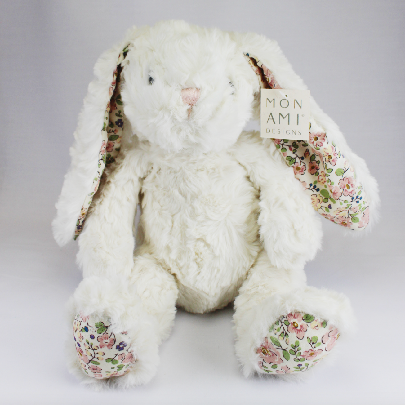 Plush Bunny with Floral Ears