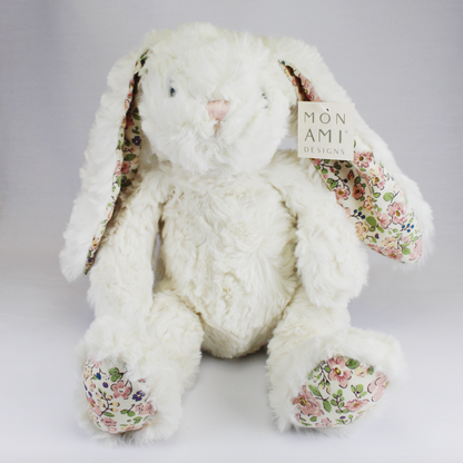 Plush Bunny with Floral Ears