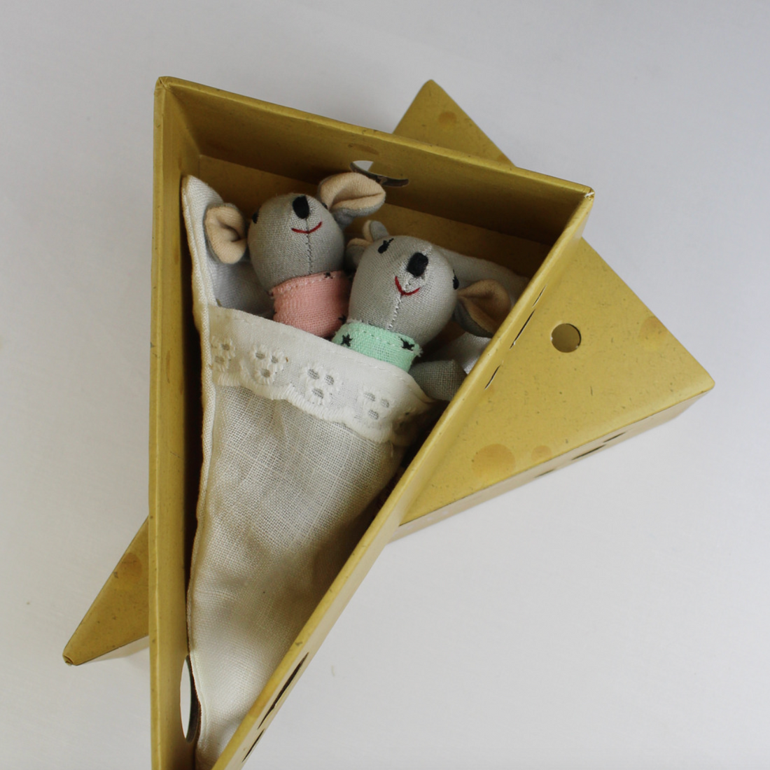 Baby Mice in Cheese Box