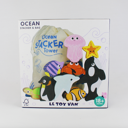 Ocean Life Stacking Animals &amp; Bag