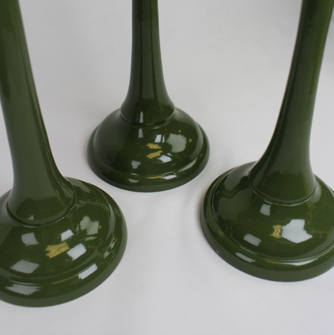 Sage Green Taper Holder Set