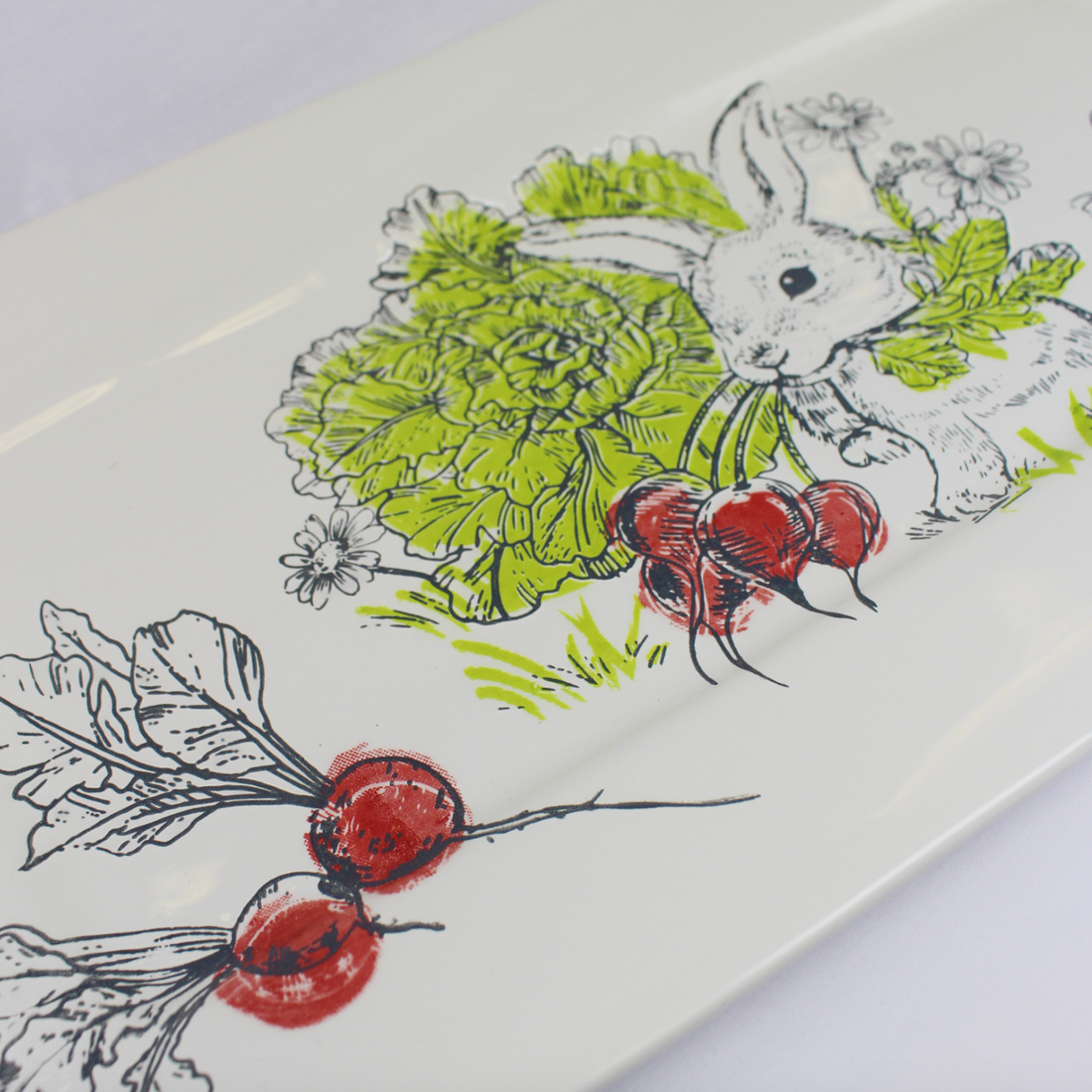 Munching Bunny Rectangle Platter
