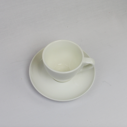 White Espresso mug and saucer