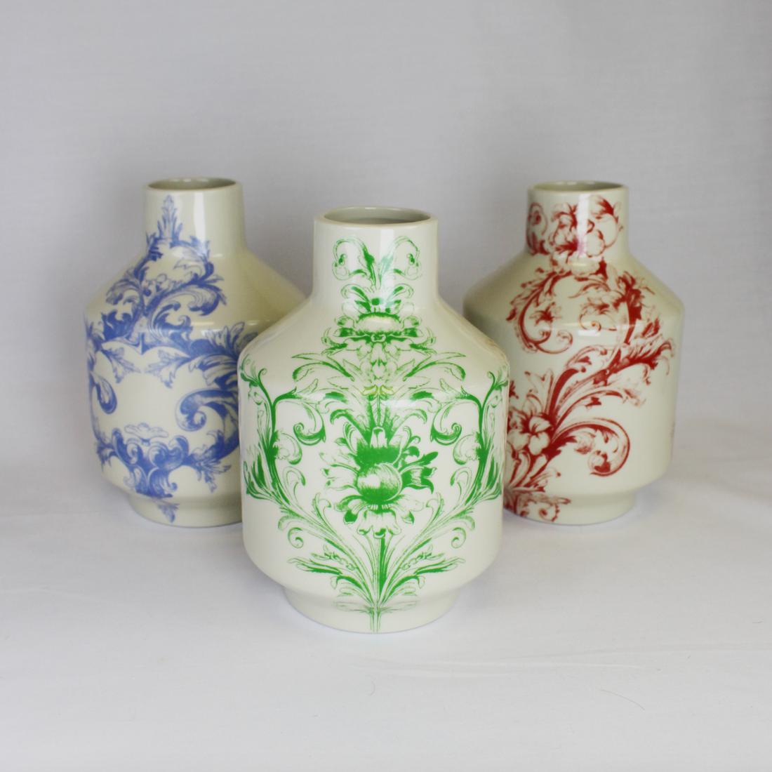 Stoneware Floral Vase