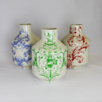 Stoneware Floral Vase