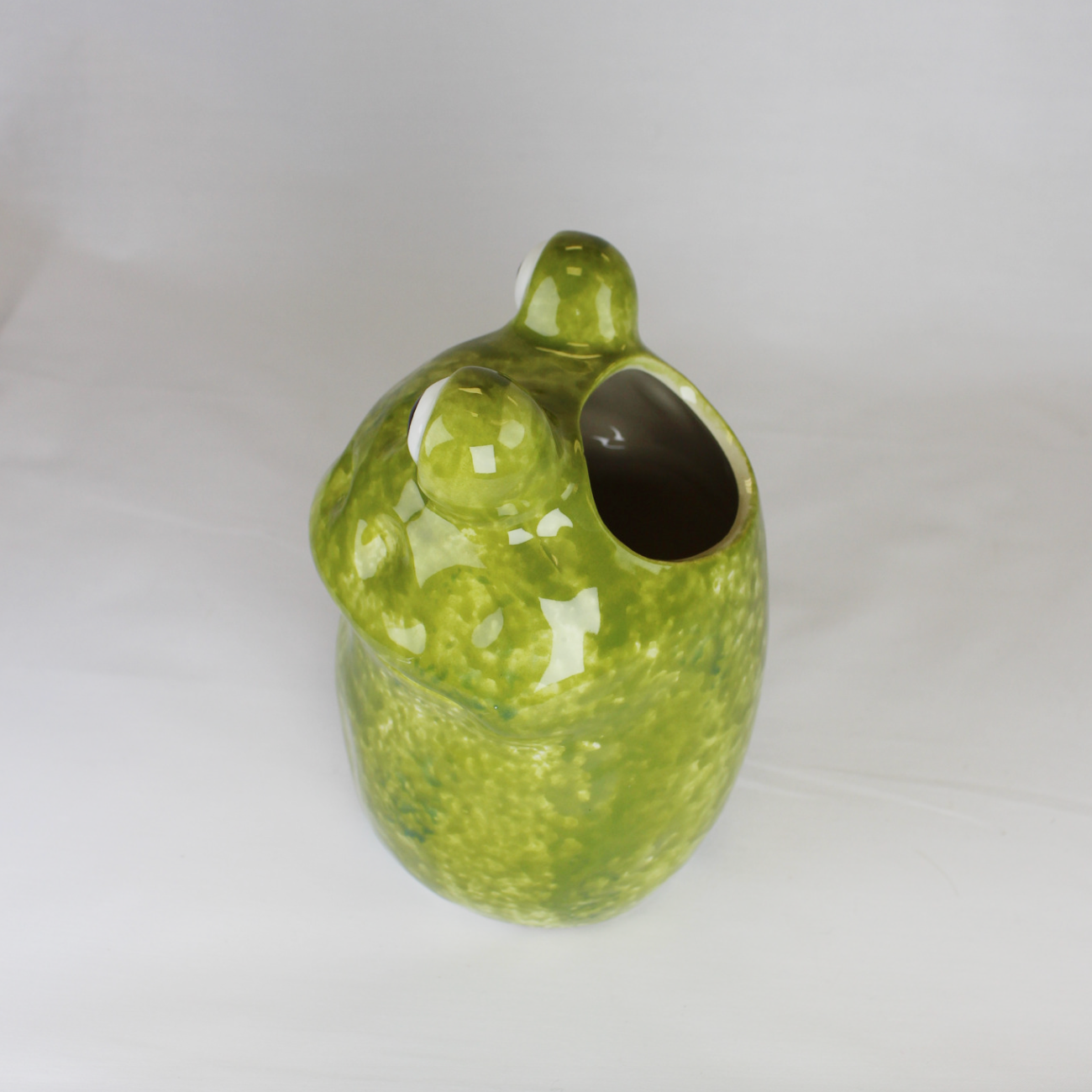 Hand Painted Stoneware Frog