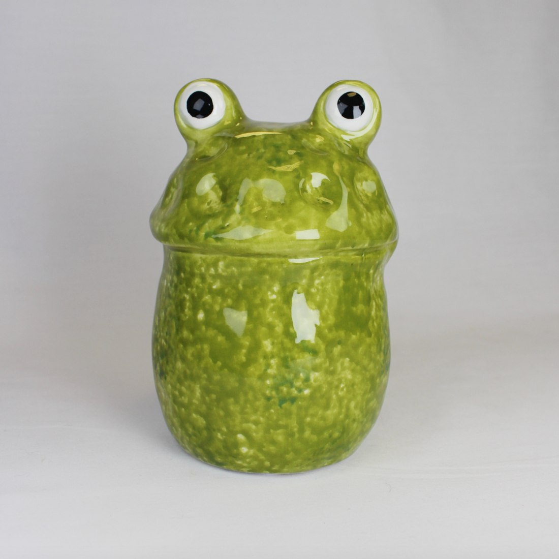 Hand Painted Stoneware Frog