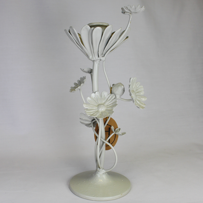 Metal Flower Taper Holder