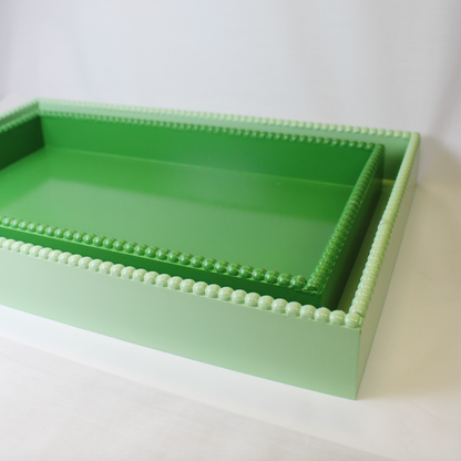 Scalloped Wooden Nesting Trays