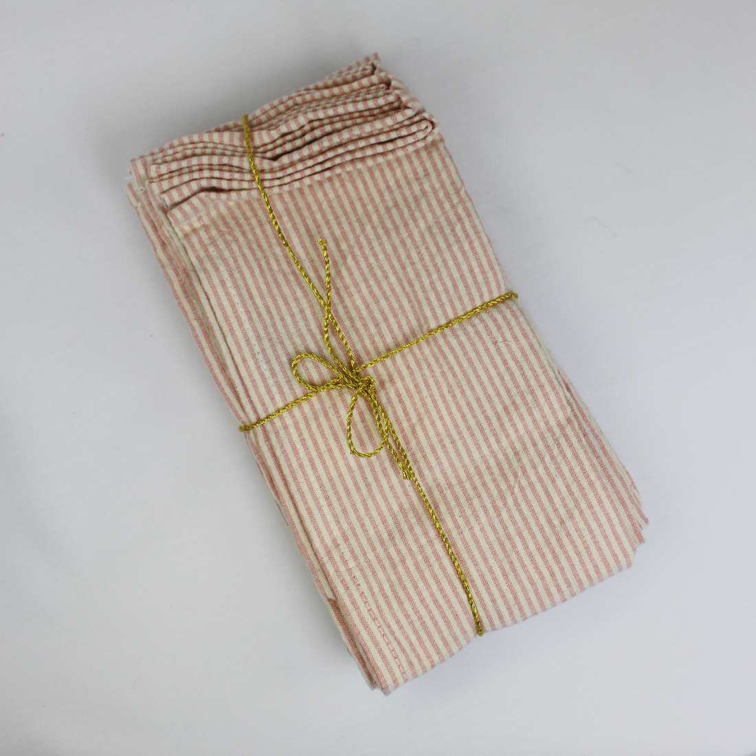 Pink Striped Napkins Set of 4