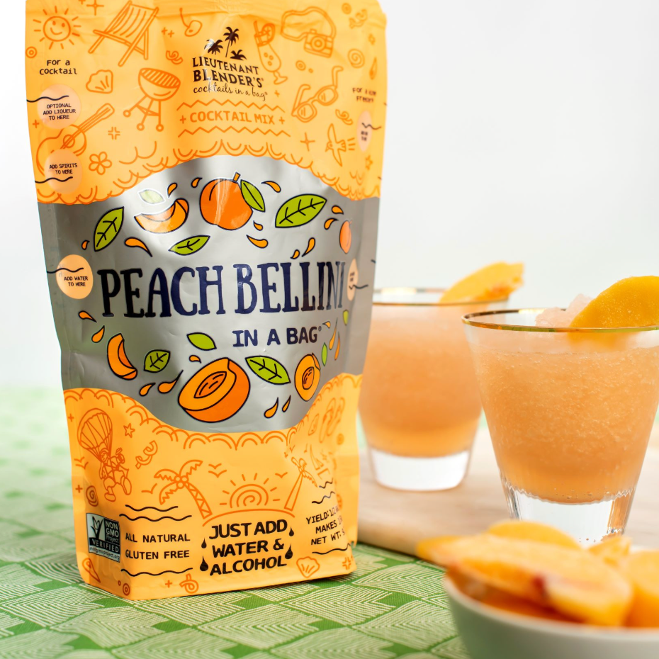 Peach Bellini in a Bag